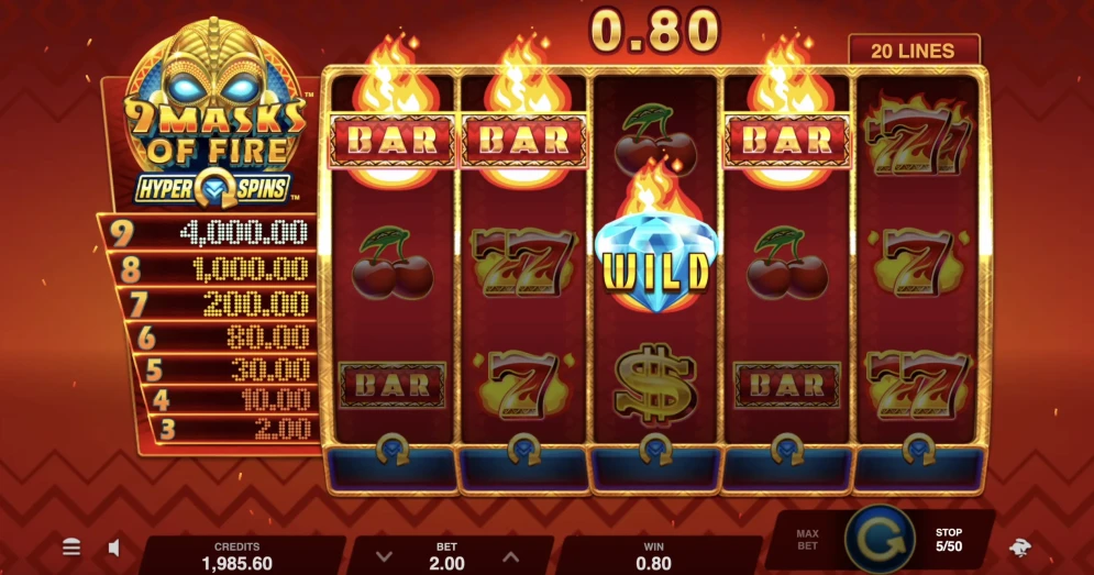 9 Masks of Fire HyperSpins