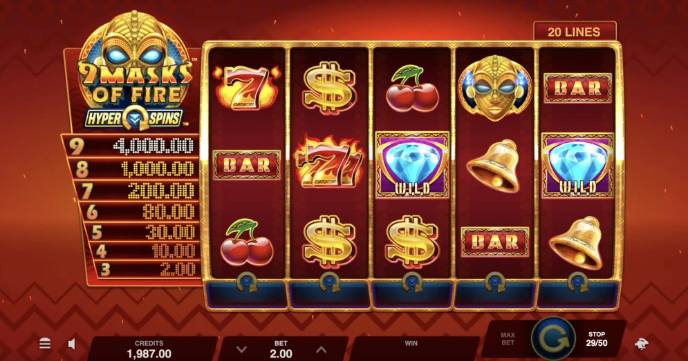 9 Masks of Fire HyperSpins Slot